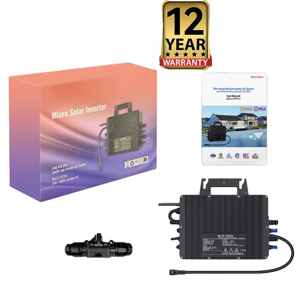 Solomvandlare, 2000W effektutgång, IP67 vattentålig design,AC 230V, DC 22-50V, Inverter 2000W