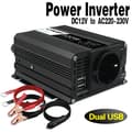 Miniatyrbillede 2 af 2: Bilstrømomformer, 350W kontinuerlig effekt, dual USB-udgange,500W-12v-220v