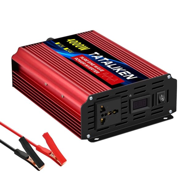 Ren Sinuskurve Inverter, 12V til 220V Konvertering, CE Certificeret for Sikkerhed,4000W