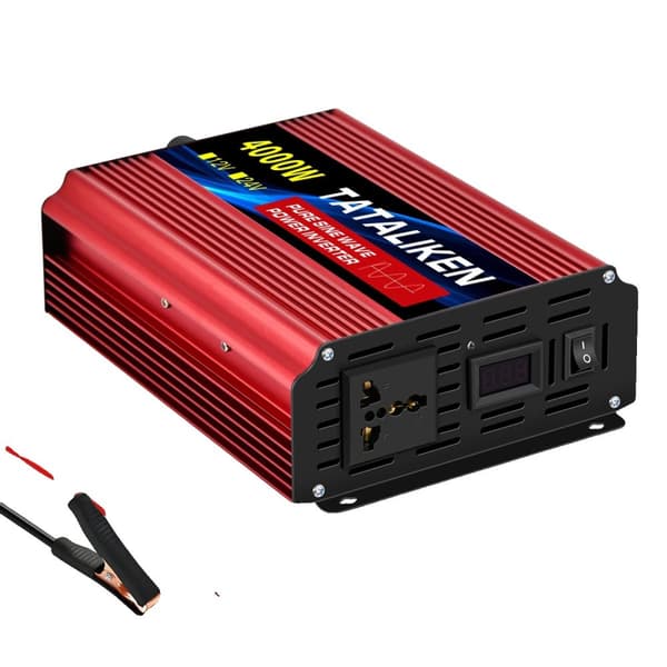 Ren Sinuskurve Inverter, 12V til 220V Konvertering, CE Certificeret for Sikkerhed,4000W