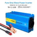 Pikkukuva 2 / 2: Puhdas sinimuotoinen invertteri, 12V AC 220V:ksi, huipputeho 1000W-2600W,12V 220V 2000W