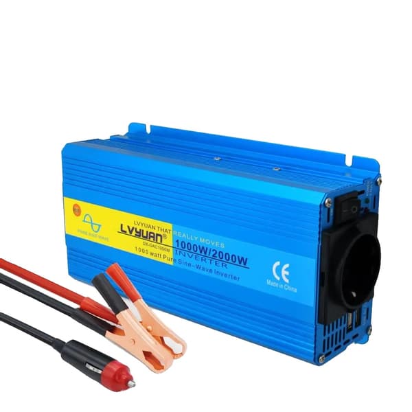 Puhdas sinimuotoinen invertteri, 12V AC 220V:ksi, huipputeho 1000W-2600W,12V 220V 2000W