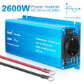 Miniatyrbillede 2 af 2: Ren Sinuskurve Inverter, 12V til AC 220V, Spidskraft 1000W-2600W,12V 220V 2600W