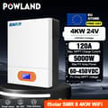Pikkukuva 2 / 2: Hybrid Solar Inverter, 24V 120A MPPT, Puhtaan Sinimuotoisen Aallon Ulostulo,SMR-II-4KW-Wifi