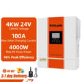 Miniatyrbillede 1 af 4: Hybrid sol inverter, 4000W MPPT, 24V ren sinuskurve,ISolar-SMG-II-4KW-WiFi