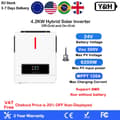 Miniatyrbild 2 av 2: Hybrid sol inverter, 4.2KW utgångseffekt, MPPT 120A solcellsladdare,220-240V, 4.2KW-BMS-WIFI, 24V