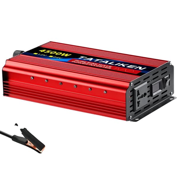 Ren Sinuskurve Inverter, 12V til 220V Konvertering, CE Certificeret for Sikkerhed,4500W