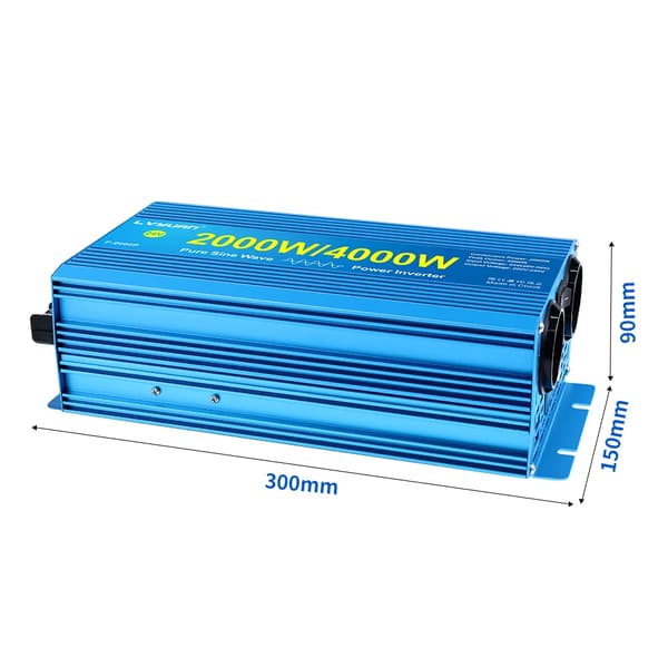 Virta-invertteri, 220V lähtö,4000W-24V-220V-50hz