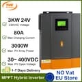 Pikkukuva 2 / 2: Hybrid Solar Inverter, 3000W Teho, 80A Latausvirta,POW-3KW