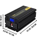 Pikkukuva 2 / 2: Muokattu sinimuotoinen invertteri, LCD-näyttö, LED-indikaattorit,3000W DC12V AC240V