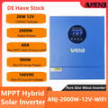 Miniatyrbillede 2 af 2: Hybrid sol inverter, 2000W/4000W effektvurdering, indbygget MPPT-teknologi,220-240V, ANJ-2000W-12V-WIFI