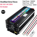 Miniatyrbild 2 av 2: Inverter, 5000W Nominell Effekt, 10000W Spänningspuls,12V-220V-50Hz-EU