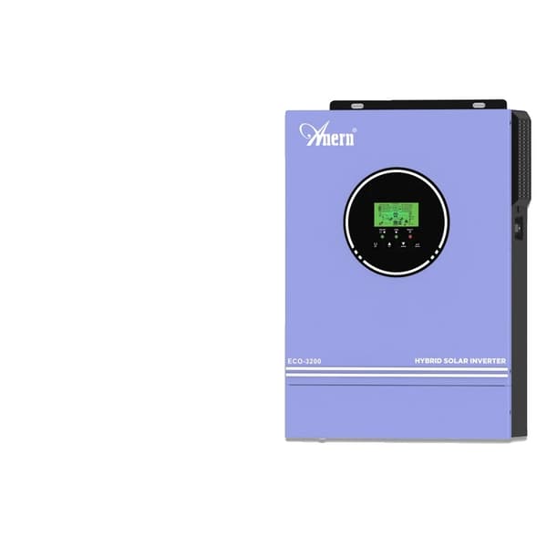 Hybrid Solar Inverter, 3000W Teho, 24V Akun Yhteensopivuus,ECO3KW 24V ilman WiFi:tä, 220-240V