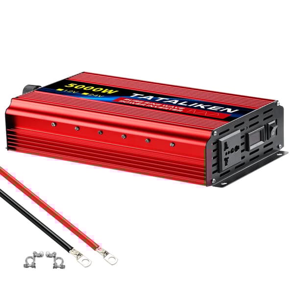 Ren Sinuskurve Inverter, 12V til 220V Konvertering, CE Certificeret for Sikkerhed,5000W