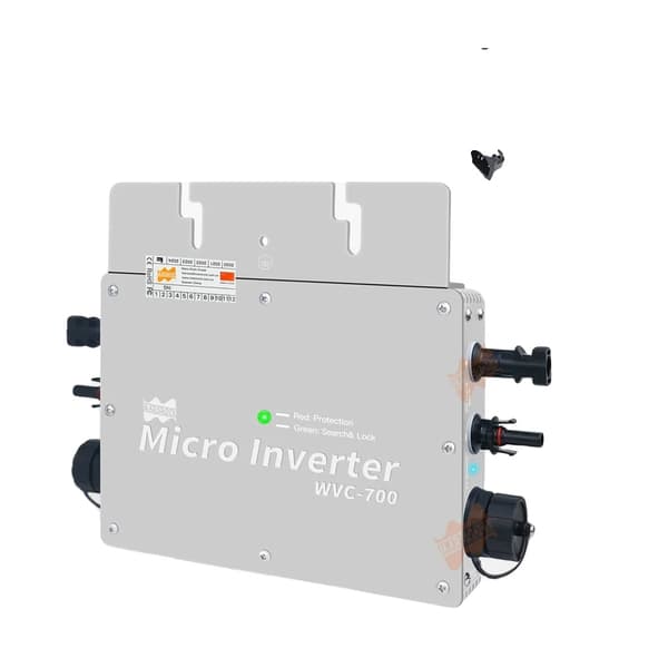 Aurinkomikroinvertteri, 700W Teho, IP65 Vesitiivis Luokitus,Invertteri Sliver, 230V, 22-50V