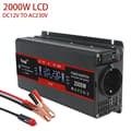 Pikkukuva 2 / 2: Auton virtamuunnin, 12V:sta 220V/230V:iin lähtö,2000W LCD