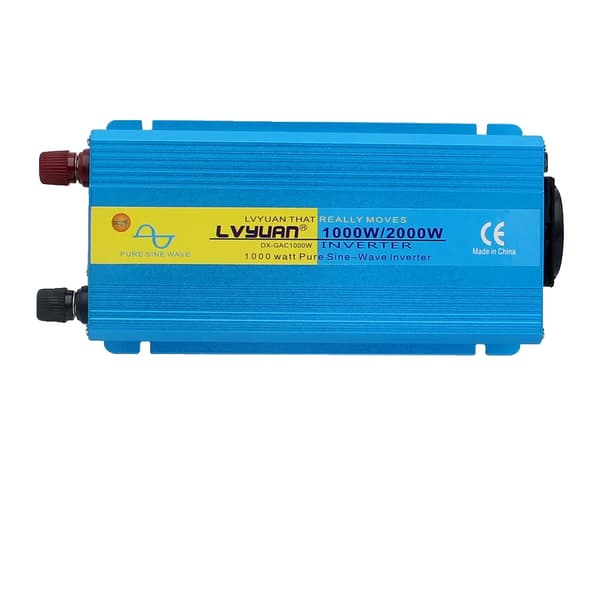 Lvyuan Puhdas Sinimuotoinen Invertteri, 1000W Jatkuva Teho, 2000W Huippu Teho,12V-220V-50hz-ET