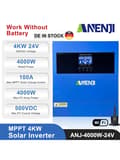 Miniatyrbild 2 av 2: Hybrid sol inverter, 6200W nominell effekt, 120A solcells laddström,ANJ-4000W-24V