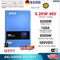 Pikkukuva 2 / 2: Hybrid Solar Inverter, 6200W Nimellisteho, 120A Aurinkolatausvirta,ANJ-6200W-48V