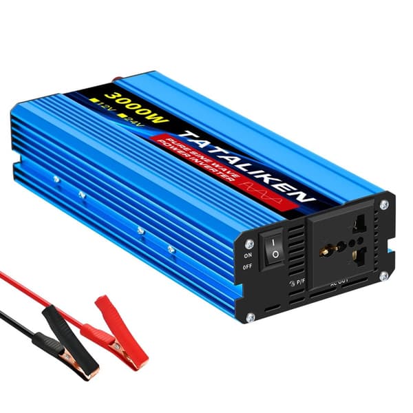 Puhdas sinimuotoinen invertteri, 12V:sta 220V:iin muunnos, CE-sertifioitu turvallisuudelle,3000W