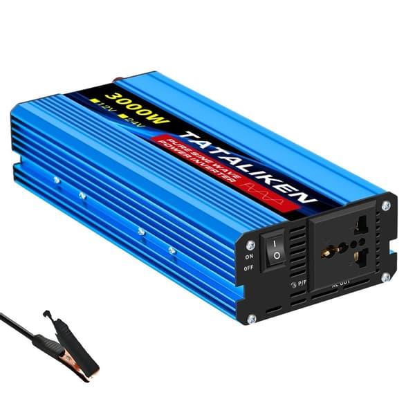 Puhdas sinimuotoinen invertteri, 12V:sta 220V:iin muunnos, CE-sertifioitu turvallisuudelle,3000W