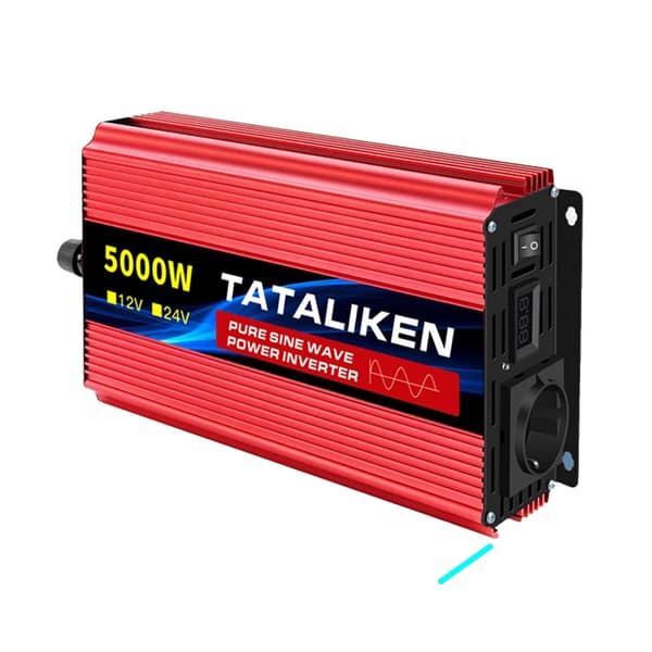 Puhdas sinimuotoinen invertteri, Syöttöjännite DC 12V/24V, Ulostulojännite AC 220V±10%, Nimellisteho 1500W,5000W-12V