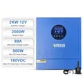 Miniatyrbillede 1 af 2: Hybrid sol inverter, 2000W ren sinuskurve, 60A solopladningsstrøm,220-240V, 12V, robot