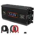 Miniatyrbild 1 av 2: Effektomvandlare, 3000W toppkraft, AC220V-240V utgång,3000W svart LCD, AC220V-240V, DC12V