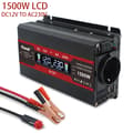 Pikkukuva 2 / 2: Auton virtamuunnin, 12V:sta 220V/230V:iin lähtö,1500W LCD