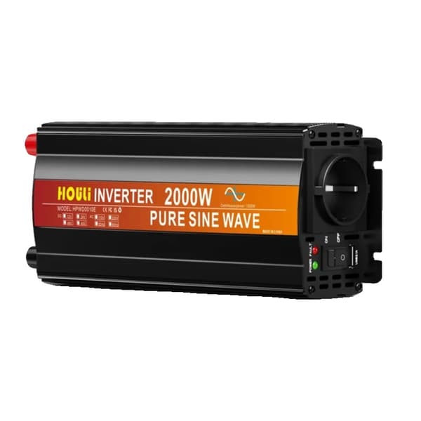 12V - 220V Muunnin, 3000W Teho, Kauko-ohjaustoiminto,2000W, 12V, 220-230V
