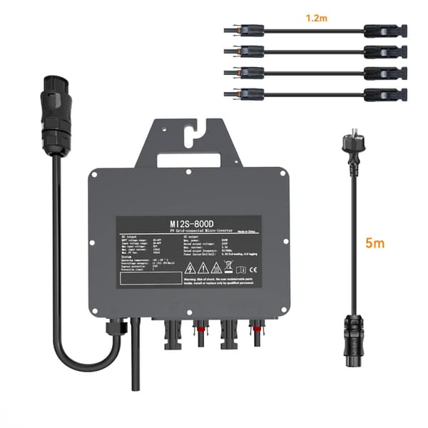 Aurinkomikroinvertteri, IP67-suojaus,22-50V, 230V, 800W