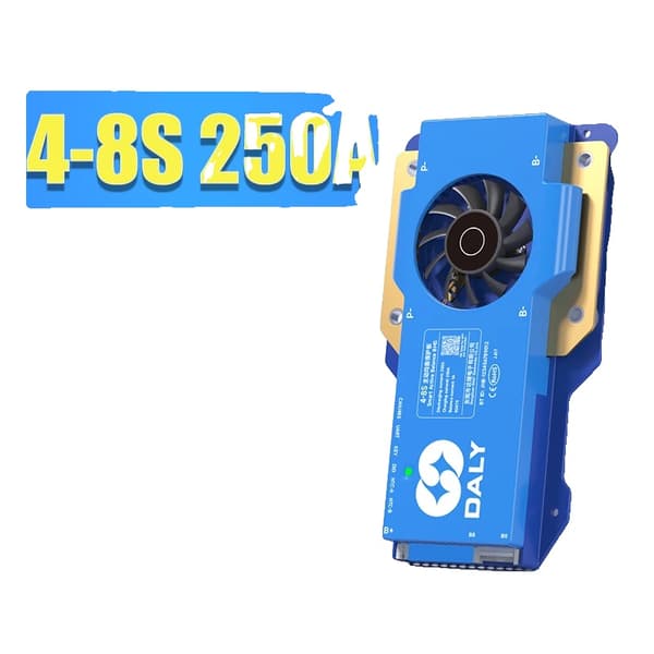 DalyBMS Batteristyringssystem, Indbygget Bluetooth, 150A til 300A Opladningskapacitet,4-8S 250A BMS CAN