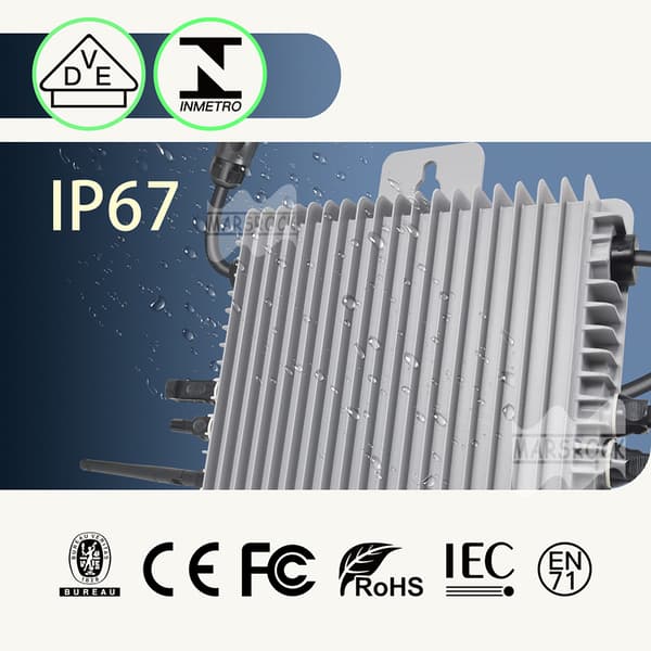 Deye 600W Aurinkomikroinvertteri, Kaksois-MPPT, IP67 Vesitiivis Suunnittelu,230V(184-265VAC), 600W