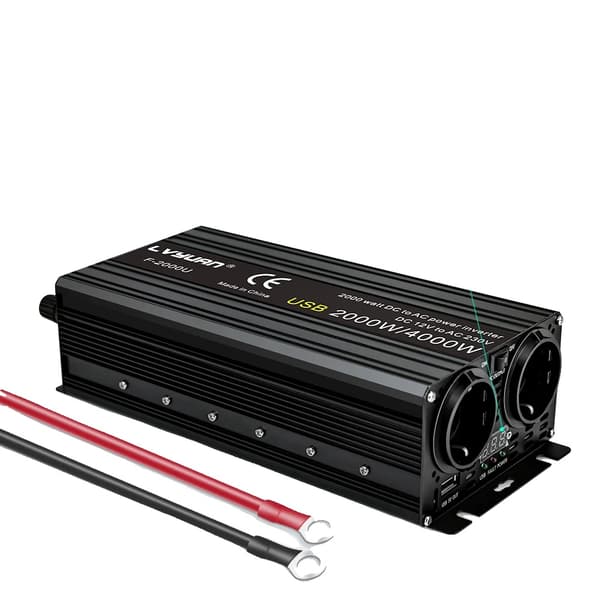 Virta-invertteri, 2000W jatkuva teho, 4000W huipputehon,4000W-12V-220V