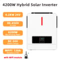 Pikkukuva 2 / 2: Hybrid Solar Inverter, 4.2KW 24V, MPPT 120A Aurinkolataaja,220-240V, 4.2KW-24V-WiFi