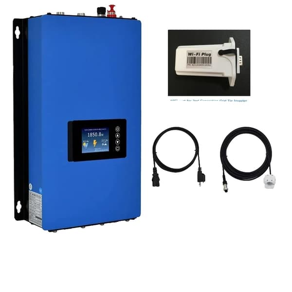 Aurinkoverkkoinvertteri, 2000W maksimi teho, 230VAC nimellisjännite,AC190-260V, 45-90VDC, 2KW-WiFi:llä