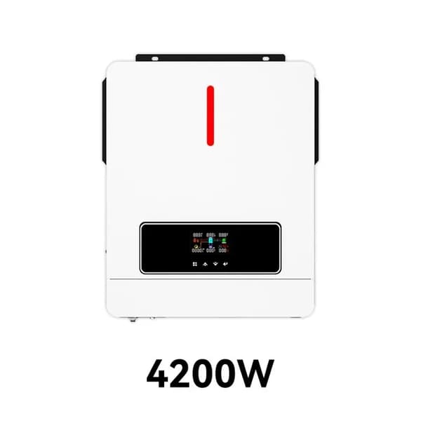 Hybrid Solar Inverter, 4200W Teho, 24V Akun Jännite, Puhtaan Sinimuotoisen Aallon Ulostulo,220V, 4200W 24V EI WIFI