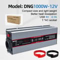 Miniatyrbild 2 av 2: Solladdningsomvandlare, Effektiv energikonvertering, Dubbel utgång,DNG1000W-12V 220V
