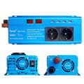 Miniatyrbillede 1 af 2: Ren sinusbølgeinverter, 1500W/2200W output, dobbelte USB-porte, kompakt design,12V 50Hz, europa, 3000W blå