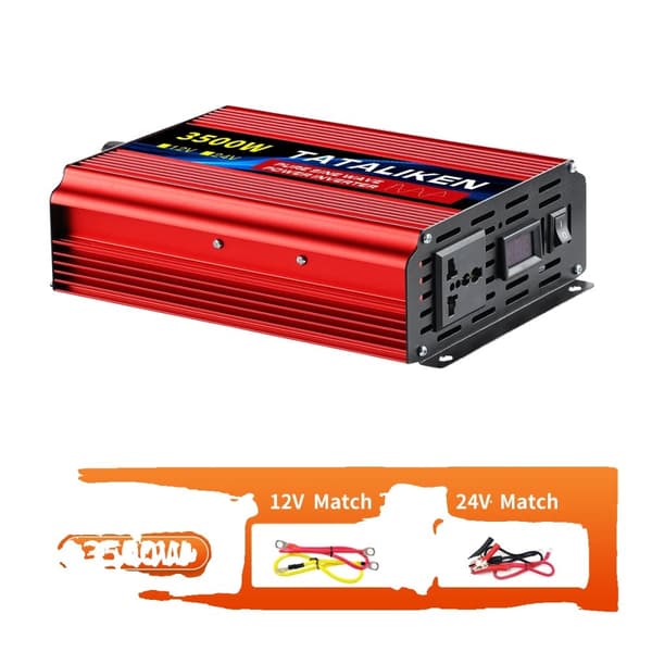 Jännitteenmuunnin, puhdas siniaalto, 12V 220V:ksi,12V3500W 220V