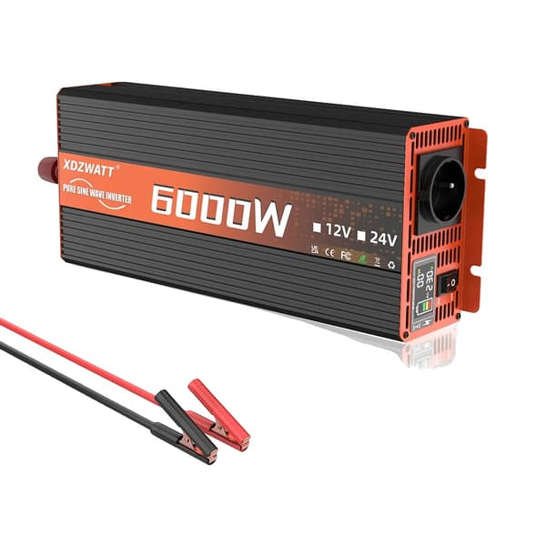 Puhdas sinimuotoinen invertteri, 6000W huipputeho, 2200W jatkuva teho,12V 6000W 50Hz EU