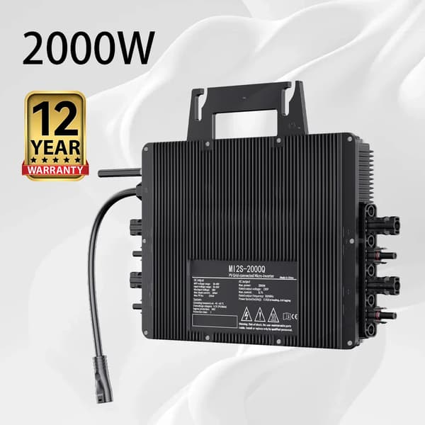 Solarmikroinverter, 2000W Udgangseffekt,AC 230V, DC 22-50V, 2000W inverter