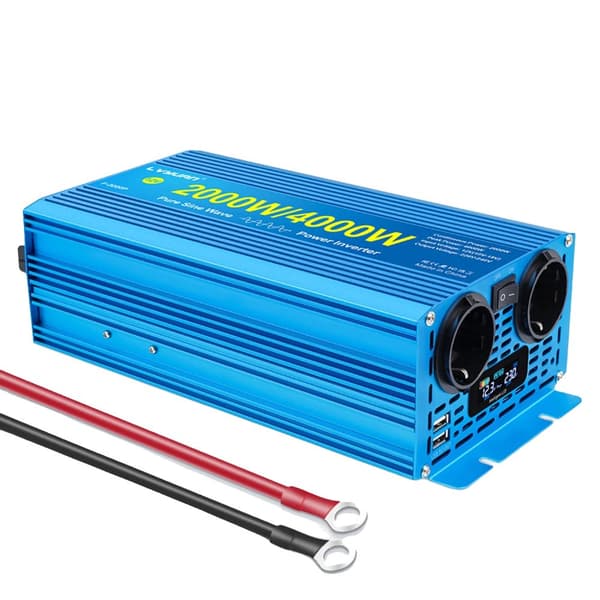 Virta-invertteri, huipputeho, kaksoisliitännällä lataus,4000W 12V 50Hz EU