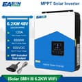 Miniatyrbillede 2 af 2: Hybrid sol inverter, Nominel effekt 2200W til 6200W, Ren sinusbølgeudgang,SMH-III-6.2KW-WiFi
