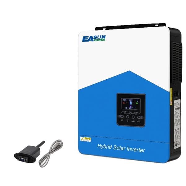 Hybrid sol inverter, Nominel effekt 2200W til 6200W, Ren sinusbølgeudgang,SMH-III-6.2KW-WiFi