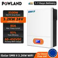 Miniatyrbillede 2 af 2: Hybrid sol inverter, 3500W maksimal effekt, 80A ladestøm,SMR II 3,2KW WIFI