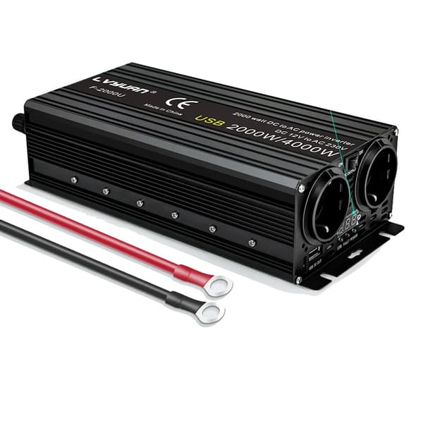 DC-AC-muunnin, 220V lähtö, 4000W huipputeho,12V, 4000W 50Hz EU, 220-240V