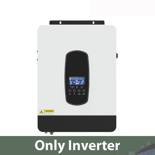 Hybrid inverter, 1800W nominel effekt, ren sinuskurve, 80A solcelleladeregulator,24V, Kun inverter, 220-240V