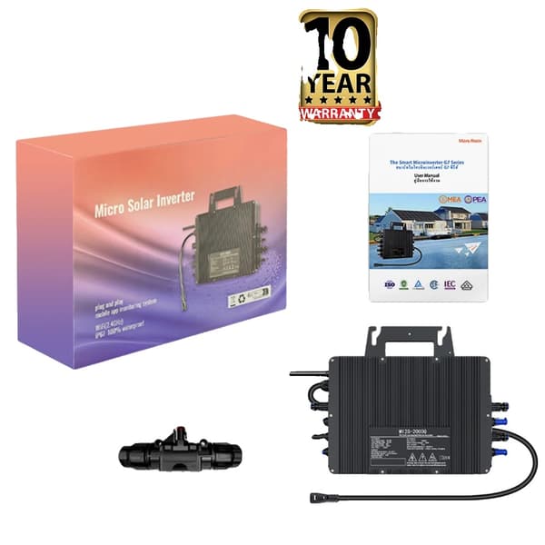 2000W Aurinkomikroinvertteri, DC26-60V Syöttöjännite, AC230V Ulostulo, MPPT-jännitealue 30-48V,22-50V, Invertteri 2000W, 230V