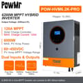 Pikkukuva 2 / 2: Hybrid Solar Inverter, 6.2 kW Teho, 120A MPPT Aurinkolatausohjain, Kaksois-AC Syöttö,Ei WIFI, 220-240V, 6.2KW 48V PRO